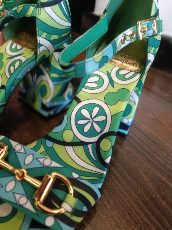 πέδιλα POP STAR B HEELS GREEN BY JEFFREY CAMPBELL