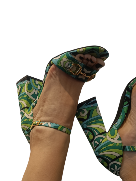 πέδιλα POP STAR B HEELS GREEN BY JEFFREY CAMPBELL