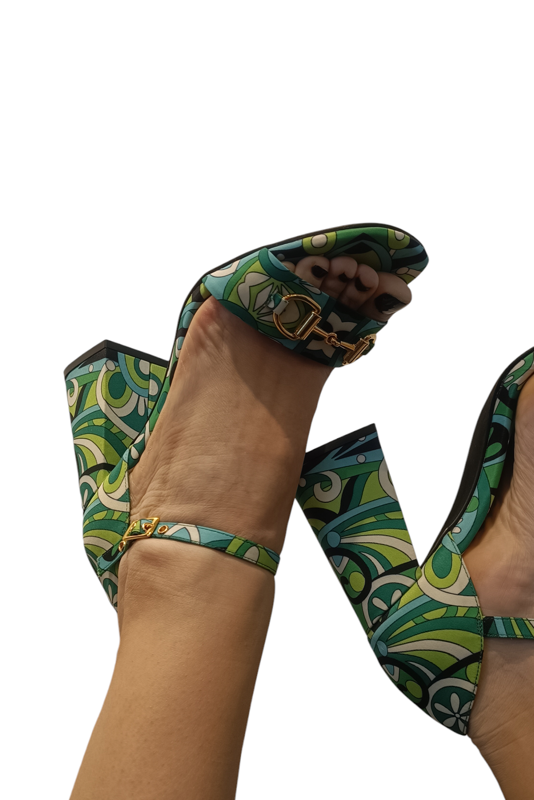 πέδιλα POP STAR B HEELS GREEN BY JEFFREY CAMPBELL