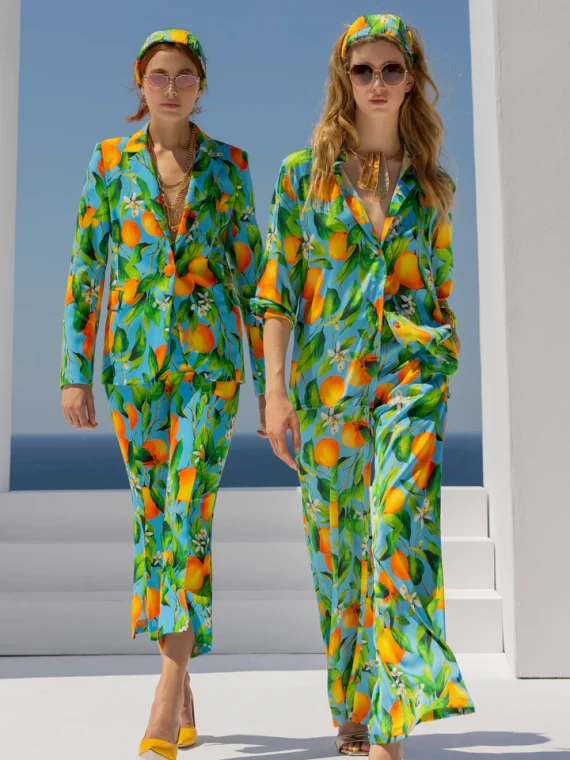 ΠΟΥΚΑΜΙΣΟ ΜΕ PRINT ΠΟΡΤΟΚΑΛΙΑ C.MANOLO