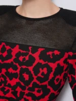 Μίνι φόρεμα ζακάρ από μαλλί και μετάξι BY DENNY ROSE