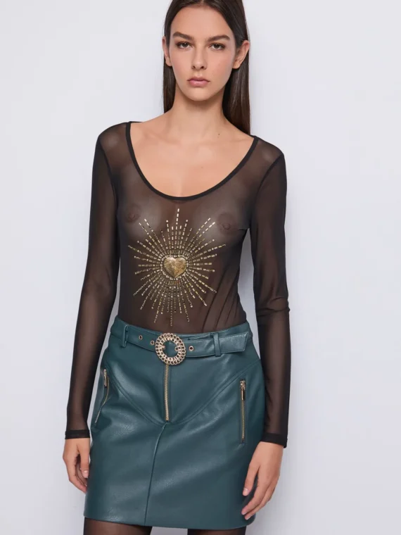 Κορμάκι από τούλι με στρας και τρουκς BY DENNY ROSE