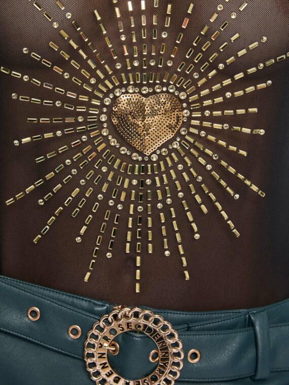 Κορμάκι από τούλι με στρας και τρουκς BY DENNY ROSE