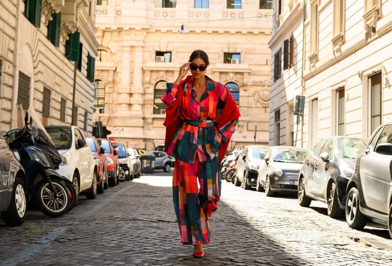 Loretta Trousers (Pixel Squares ) BY SOBOHEMIAN