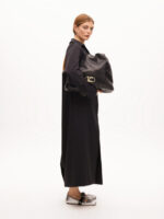 παλτό από τεχνικό ύφασμα με ζώνη BLUE NAVY BY LOLA CASADEMUNT