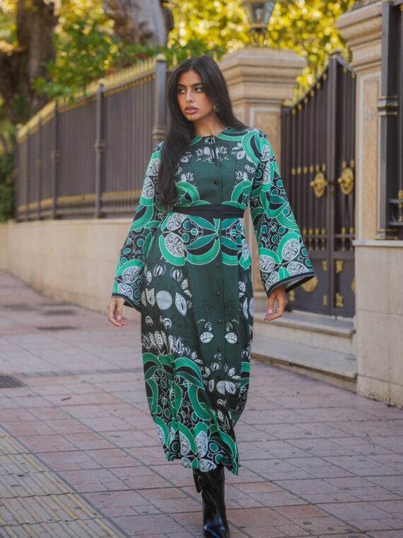 BAROCCO GREEN DRESS BY EIRIANNA THE BRAND