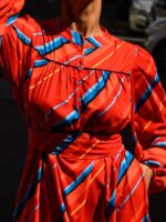 Harris Maxi Dress (Red with Stripes) BY SOBOHEMIAN