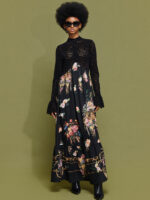 ΦΟΡΕΜΑ ΜΑΞΙ 'ELORA' ΜΕ ΔΑΝΤΕΛΑ BY MAMOUSH