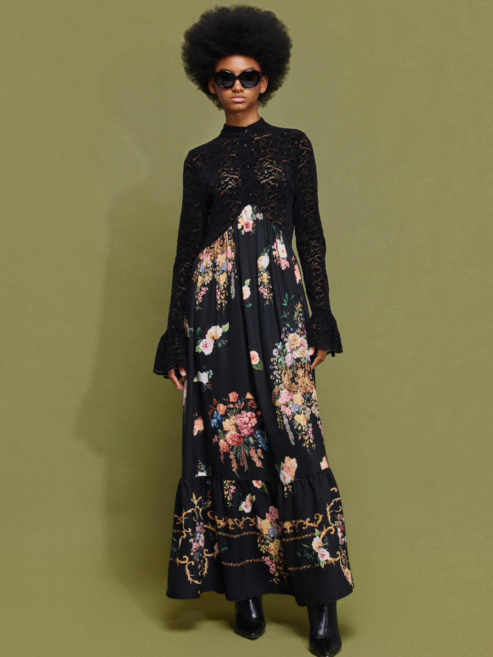 ΦΟΡΕΜΑ ΜΑΞΙ 'ELORA' ΜΕ ΔΑΝΤΕΛΑ BY MAMOUSH