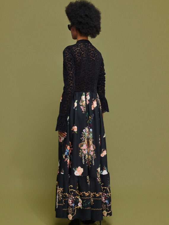 ΦΟΡΕΜΑ ΜΑΞΙ 'ELORA' ΜΕ ΔΑΝΤΕΛΑ BY MAMOUSH