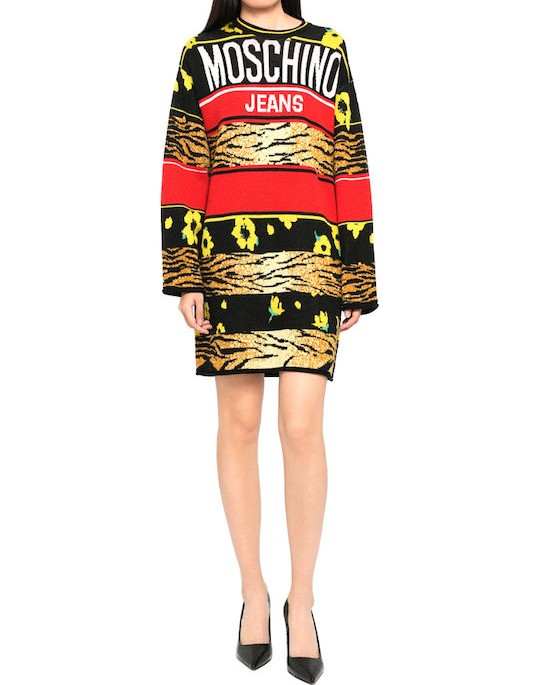 Moschino JEANS Mini Φόρεμα Πλεκτό