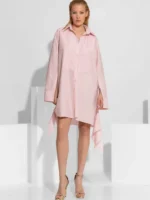 Μίνι φόρεμα-πουκάμισο από ποπλίνα BY C-THROU