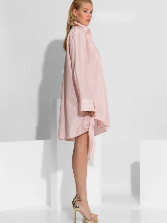 Μίνι φόρεμα-πουκάμισο από ποπλίνα BY C-THROU