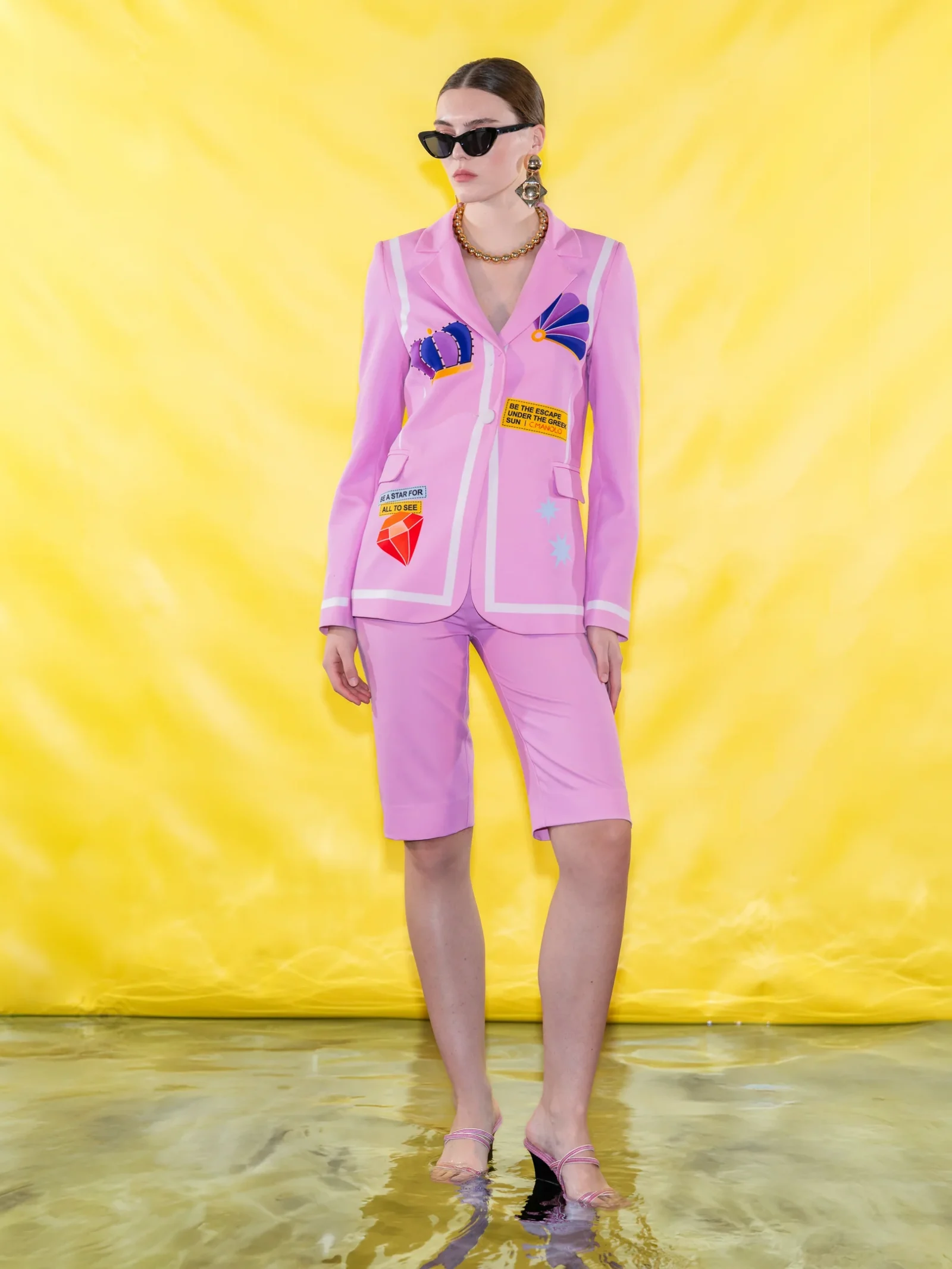 Σακάκι με τύπωμα BY C.MANOLO