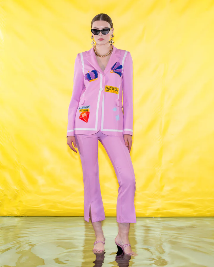 Παντελόνι με print BY C.MANOLO