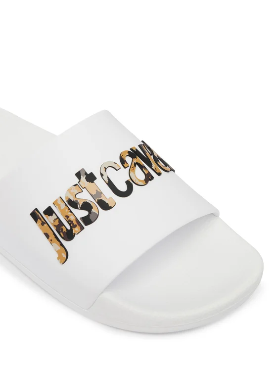 Παντόφλες ΛΕΥΚΕΣ ΜΕ PRINT BY JUST CAVALLI