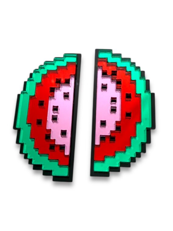 Pixel Pop – Σκουλαρίκια Καρπούζι BY FUNK DA QUEEN
