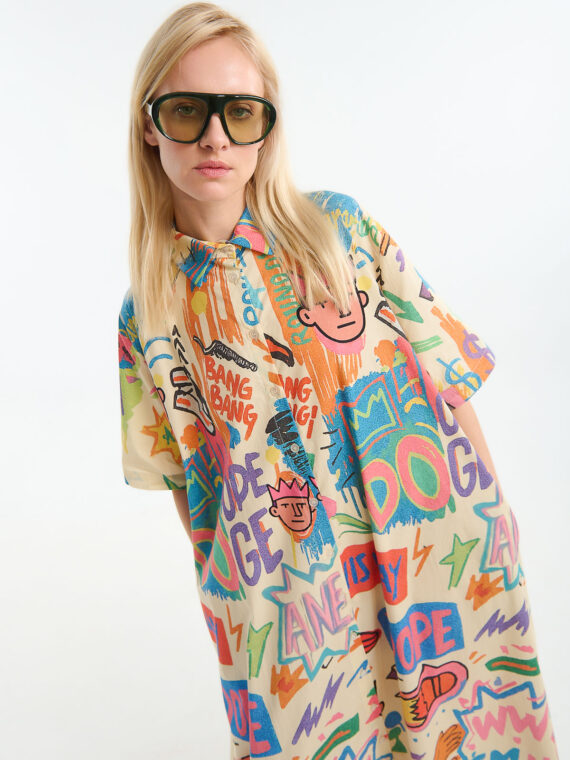 Dress chemise maxi street icons by ANEMH