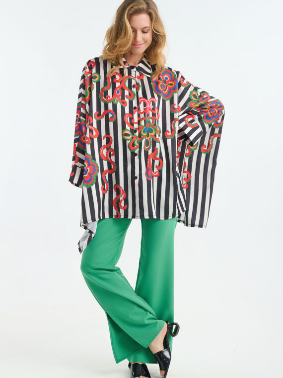 Shirt oversized stripe collision by ANEMH