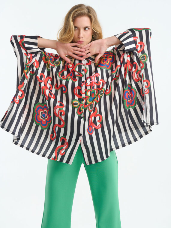 Shirt oversized stripe collision by ANEMH