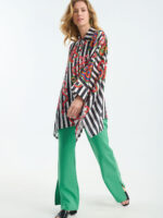 Shirt oversized stripe collision by ANEMH