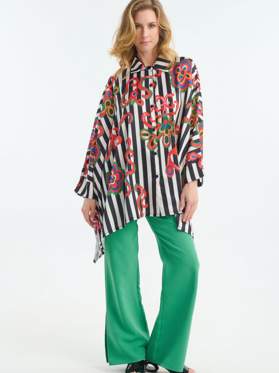 Shirt oversized stripe collision by ANEMH