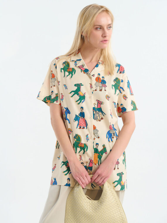 Boxy shirt modern folk by ANEMH