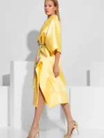 Παρκά από ταφτά με βολάν και πλαϊνό σκίσιμο BY C-THROU