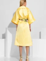 Παρκά από ταφτά με βολάν και πλαϊνό σκίσιμο BY C-THROU