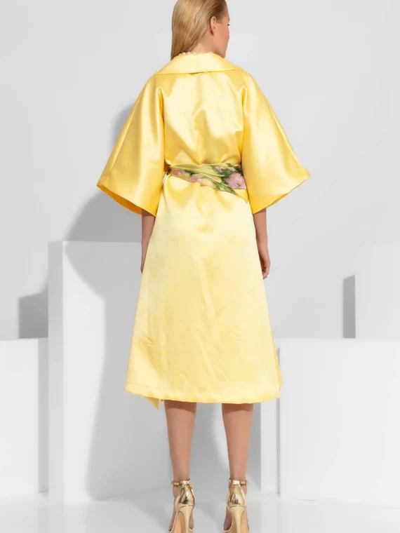 Παρκά από ταφτά με βολάν και πλαϊνό σκίσιμο BY C-THROU