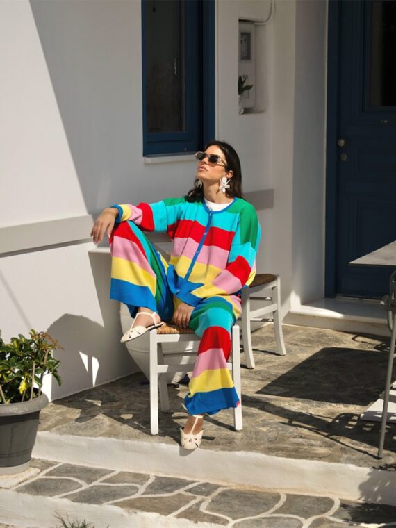 Tina Crop Cardigan (Multi) BY SOBOHEMIAN