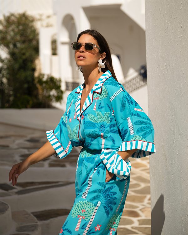 Philippa Shirt (Turquoise) BY SOBOHEMIAN