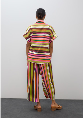 Ριγέ μπλούζα με ζώνη BY LOLA  CASADEMUNT