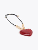 Μακρύ κολιέ μενταγιόν σε σχήμα καρδιάς BY LOLA CASADEMUNT