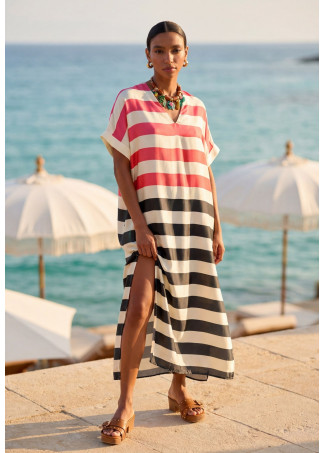 Μακρύ ριγέ φόρεμα BY LOLA CASADEMUNT