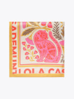 Σατέν κασκόλ με διαφορετικά φλοράλ και τίγρη μοτίβα BY LOLA CASDEMUNT