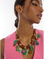 Κολιέ με κοντή αλυσίδα και τροπικά charms BY LOLA CASADEMUNT