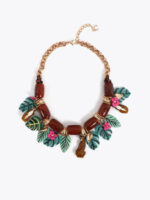 Κολιέ με κοντή αλυσίδα και τροπικά charms BY LOLA CASADEMUNT