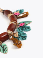 Κολιέ με κοντή αλυσίδα και τροπικά charms BY LOLA CASADEMUNT