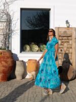 Evelyn Dress (Blue) by SOBOHEMIAN