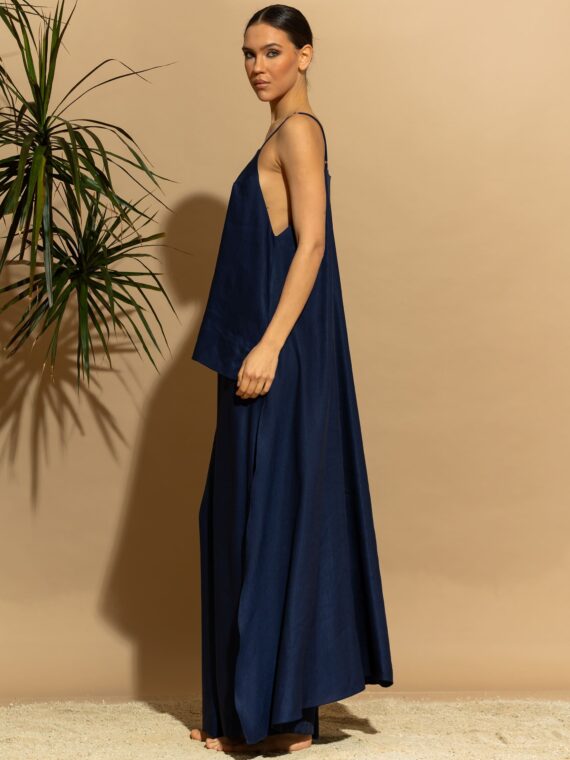 Ασύμμετρο λινό χιτώνα από βισκόζη BY C-THROU