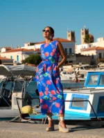 VETA DRESS (BLUE) BY SOBOHEMIAN