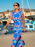 VETA DRESS (BLUE) BY SOBOHEMIAN