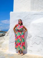 Veta Dress (Pink) BY SOBOHEMIAN