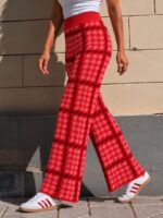 Iris Trousers (Red & Coral Pink) BY SOBOHEMIAN
