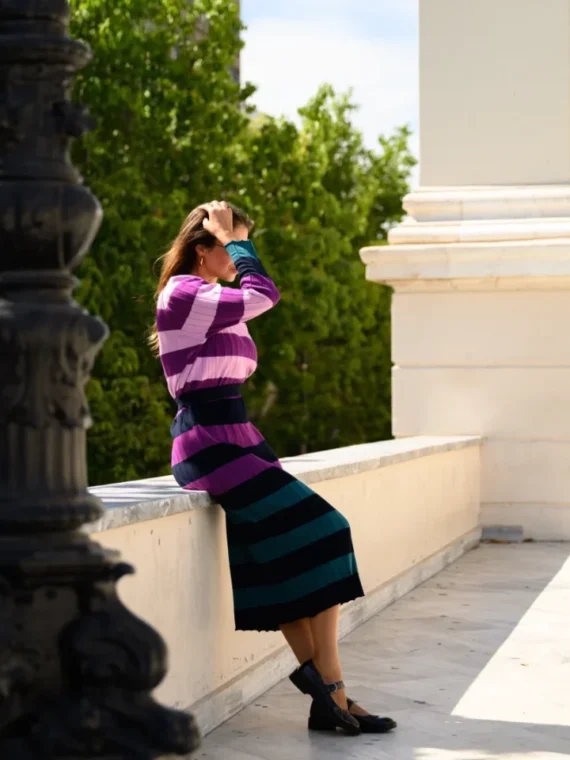 Gigi Dress (Multi Stripes) BY SOBOHEMIAN