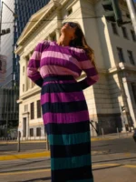 Gigi Dress (Multi Stripes) BY SOBOHEMIAN