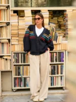 Jays Cardigan (Blue Black) BY SOBOHEMIAN