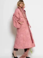 Oversized Quilted Pink Puffer Coat BY C-THROU