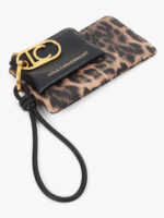 Διπλό πορτοφόλι με animal print και δέρμα BY LOLA CASADEMUNT